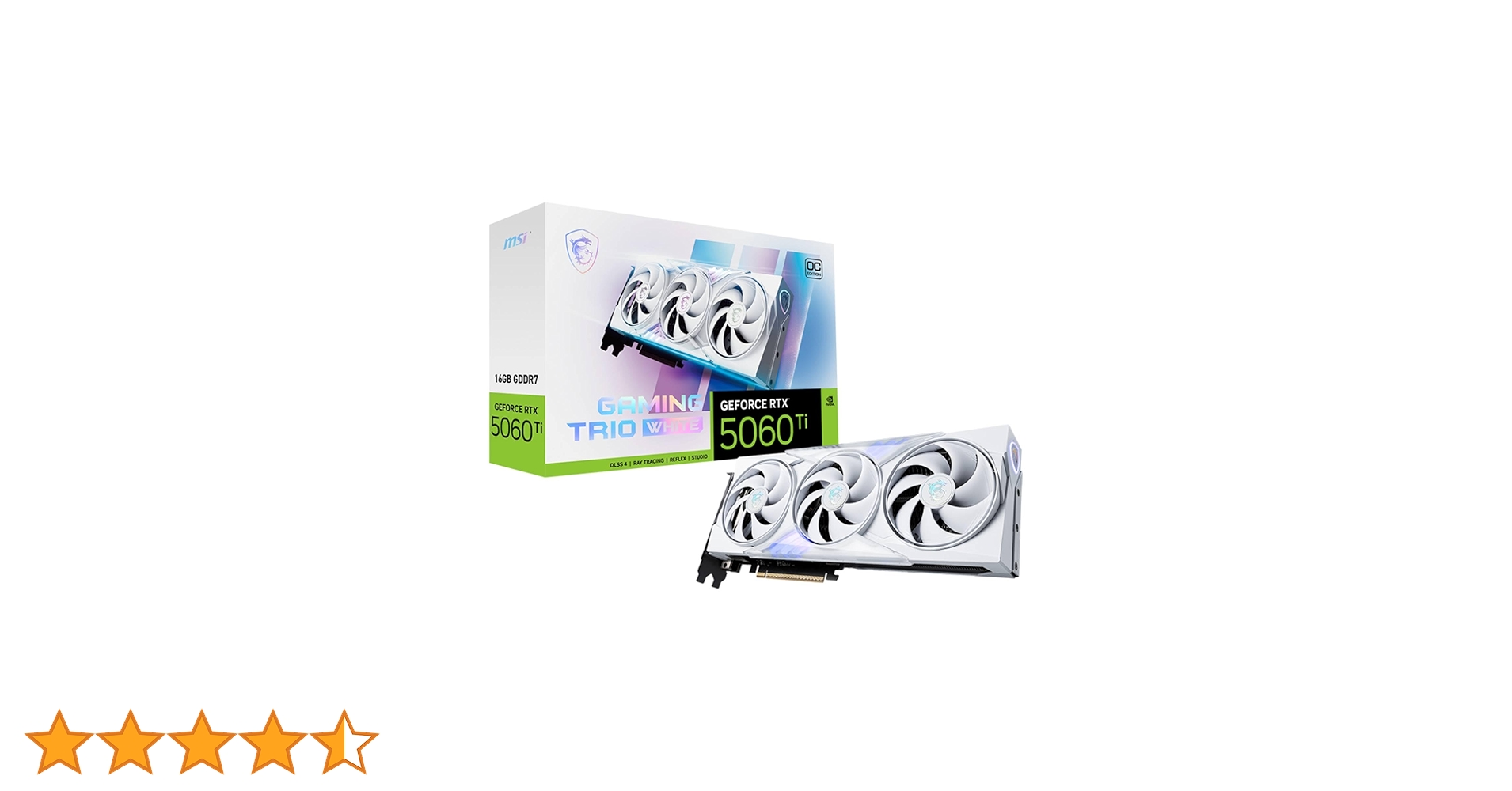 グラフィックボード・グラボ・ビデオカード MSI GeForce RTX5070 gaming trio white MSI GeForce RTX™ 5070 12G GAMING TRIO OC WHITE